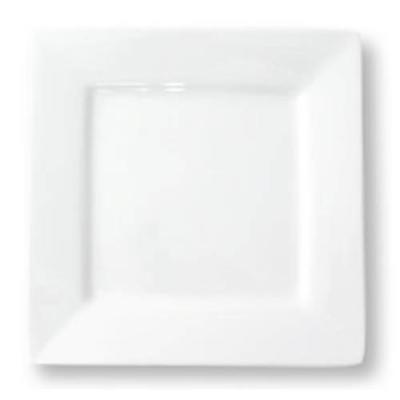 ACCENT - WHITE - SQUARE PLATE - 19CM (12)