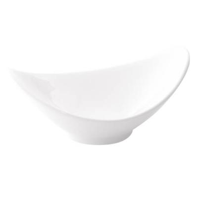 ACCENT - WHITE - BOWL WITH 2 ANGLES - 25CM (12)