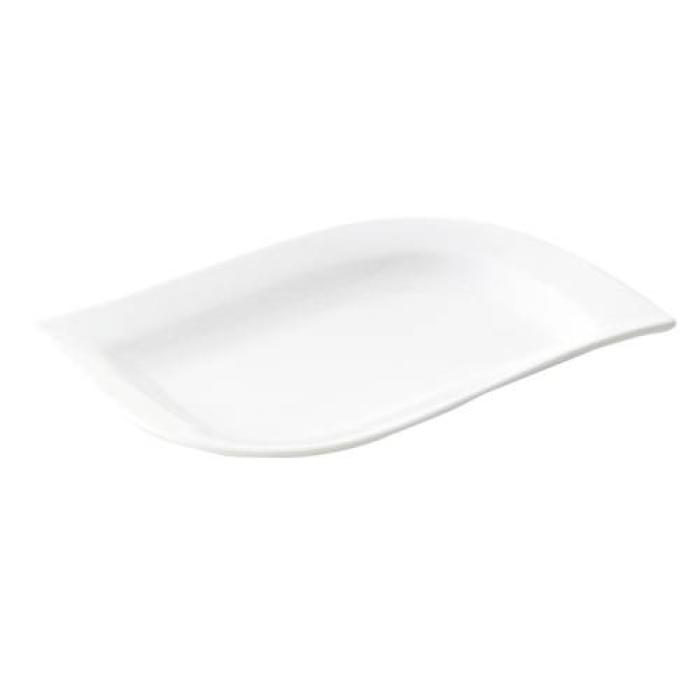 ACCENT - WHITE - RECTANGULAR PLATE - 25x18CM (12)