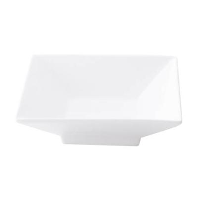 ACCENT - WHITE - SQUARE FOOTED BOWL - 18CM (6)