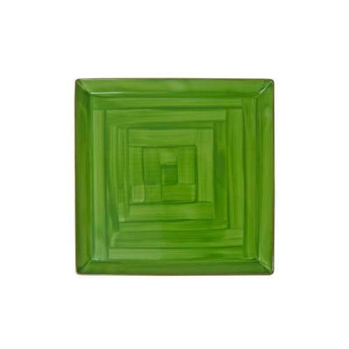 GREEN - SQUARE PLATE - 32x32CM (1)