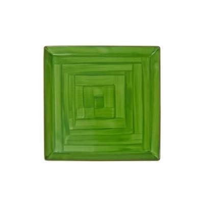 GREEN - SQUARE PLATE - 32x32CM (1)
