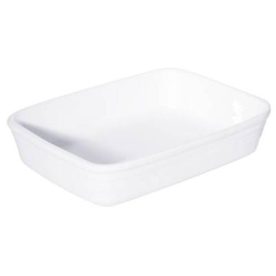 WHITE - RECTANGULAR BAKER - 40x26CM (1)