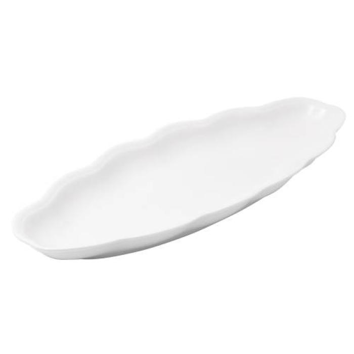 PIATTO OVALE PESCE - WHITE - OVAL PLATE - 65x25CM (2)