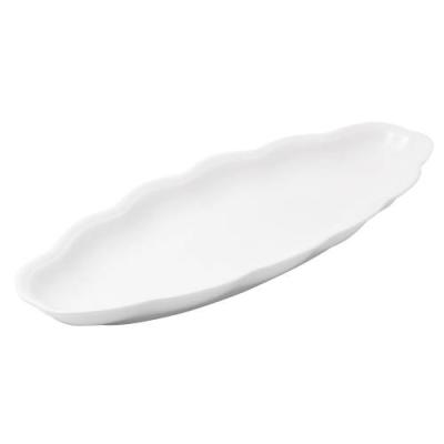 PIATTO OVALE PESCE - WHITE - OVAL PLATE - 65x25CM (2)