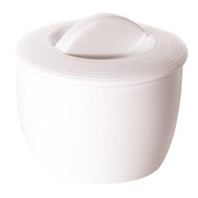 LINE - WHITE - SUGAR POT LID ONLY - 20CL (12)