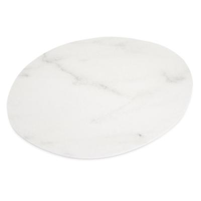 RIDGE MELAMINE RIMLESS PLATE - MARBLE - 27.90cm