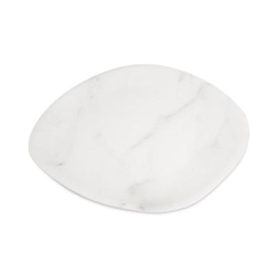 RIDGE MELAMINE OBLONG PLATTER - MARBLE - 33cm