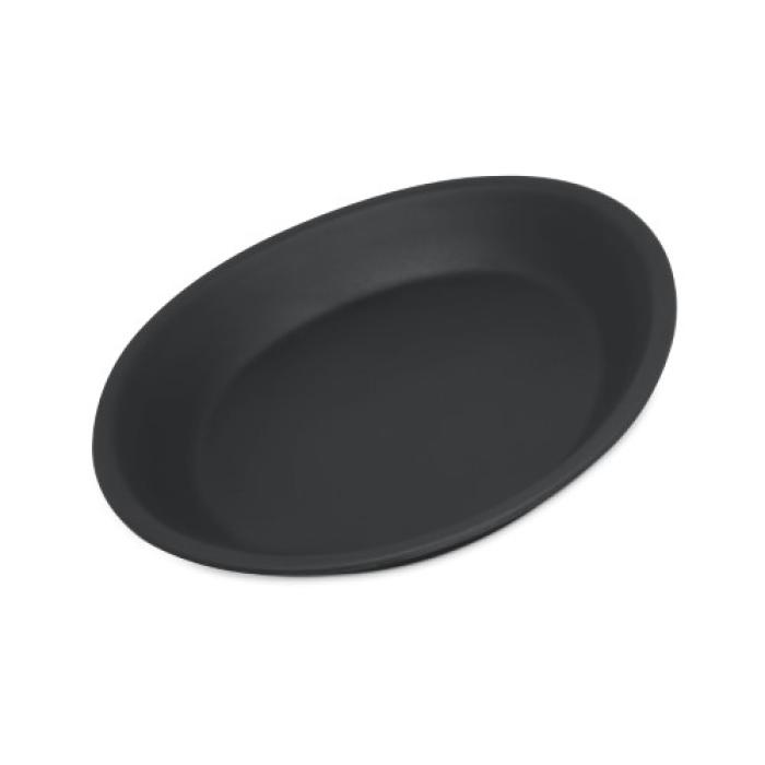 RIDGE MELAMINE COUP PLATE - SLATE - 25.40cm