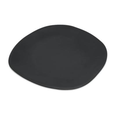 RIDGE MELAMINE OBLONG PLATTER - SLATE - 33cm