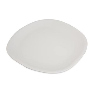 RIDGE MELAMINE OBLONG PLATTER - CEMENT - 33cm