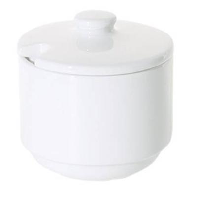 PRIMA - WHITE - SUGAR BOWL WITH LID -20CL (12)
