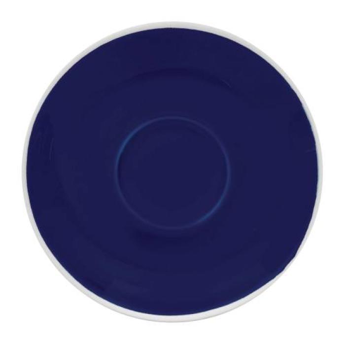 ITALIA - BLUE - CAPPUCCINO SAUCER - 14.2CM (12)