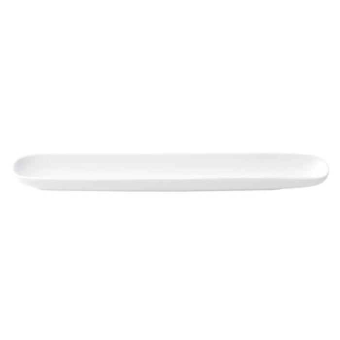 ACCENT - WHITE - OLIVE PLATE - 35CM (12)