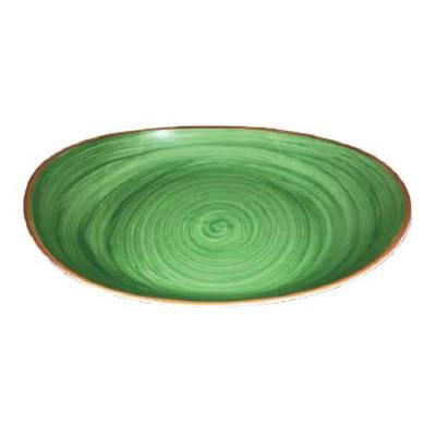 GREEN - DEEP BUFFET OVAL BOWL - 36CM (1)