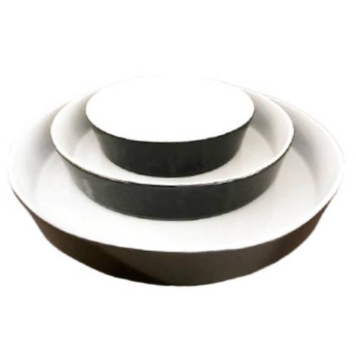 BLACK - ROUND BUFFET BOWL - 43CM (1)