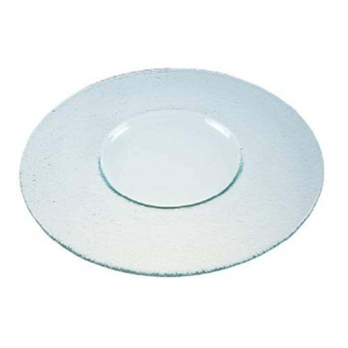 STARTER / DESSERT  GLASS SHOW PLATE - 32cm (3)